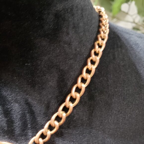 Celebrity Style Gold Lion Face Cuban Chain Choker Pendant Necklace - Picture 4 of 6